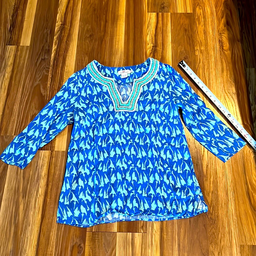 Vineyard Vines Linen Cotton Tunic sz M